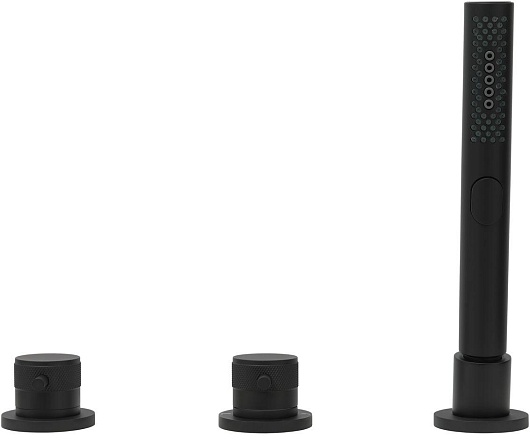 Allen Brau Смеситель на борт ванны Priority 5.31007-31 (с внутренней частью) черный матовый – картинка-7